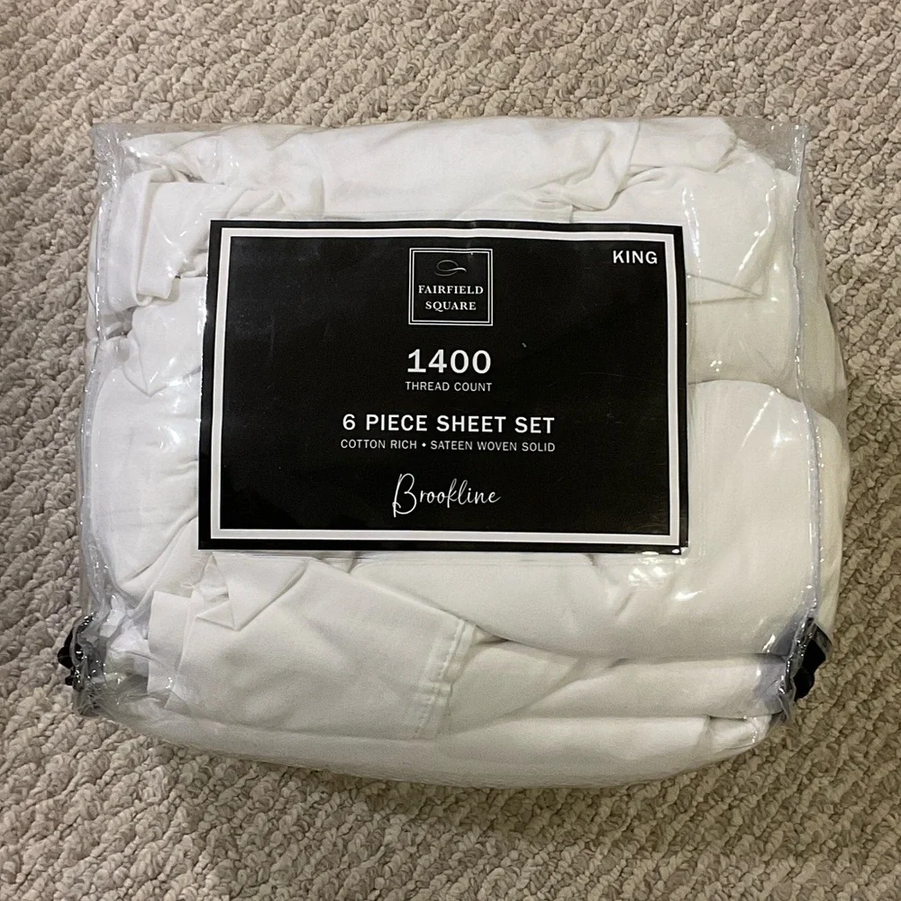 White 6 Piece Sheet Set
